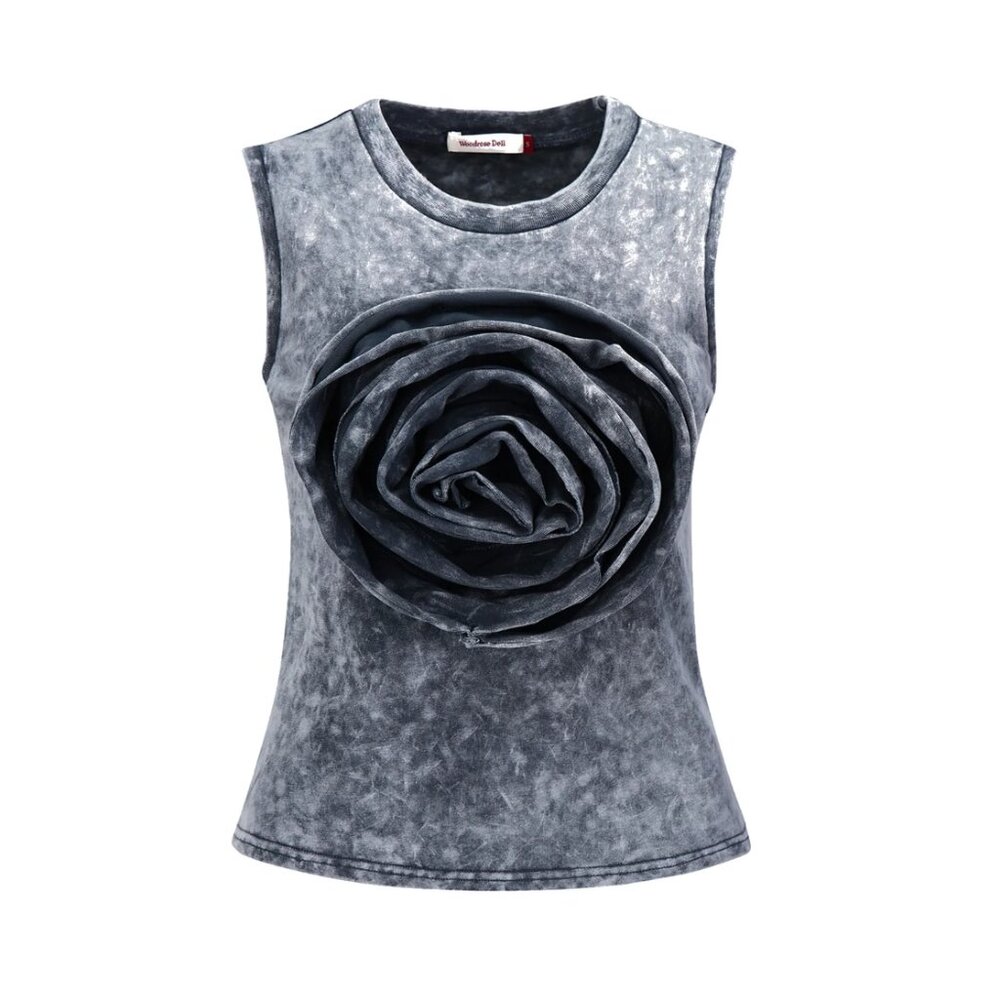 Woodrose Deli Burning Rose Top (sz S)